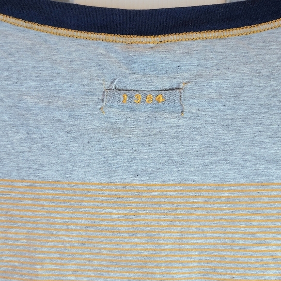 We The Free People Shirt Womens Small Gray Oversized Crop Boxy Stripe Girl Crush - Picture 7 of 12